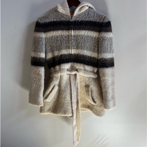 Hilda Ltd. 100% Icelandic wool full zip sweater nordic coat size xs - Picture 3 of 10